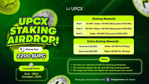 upcx's-latest-staking-airdrop-campaign-for-october,-promoting-financial-democratization.